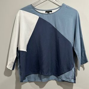 For Cynthia Tencel Colorblock Dolman Top Size Petite Medium